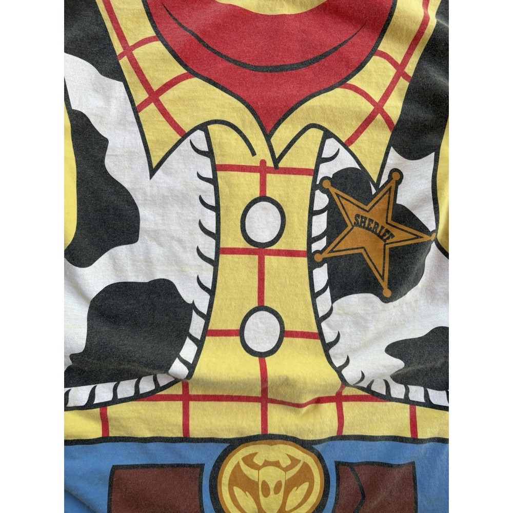 Adult Toy Story Woody Replica Cowboy Halloween Cosplay Costume Shirt Large - Picture 2 of 4